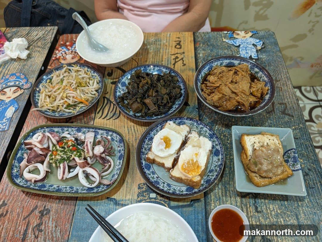 Table with various dishes