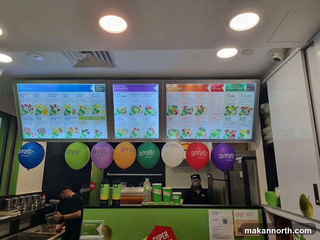 Boost Juice Bar Menu