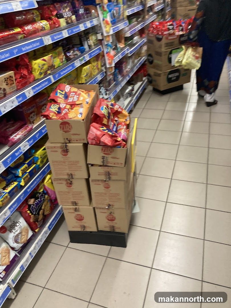 Snack Aisle in a Store
