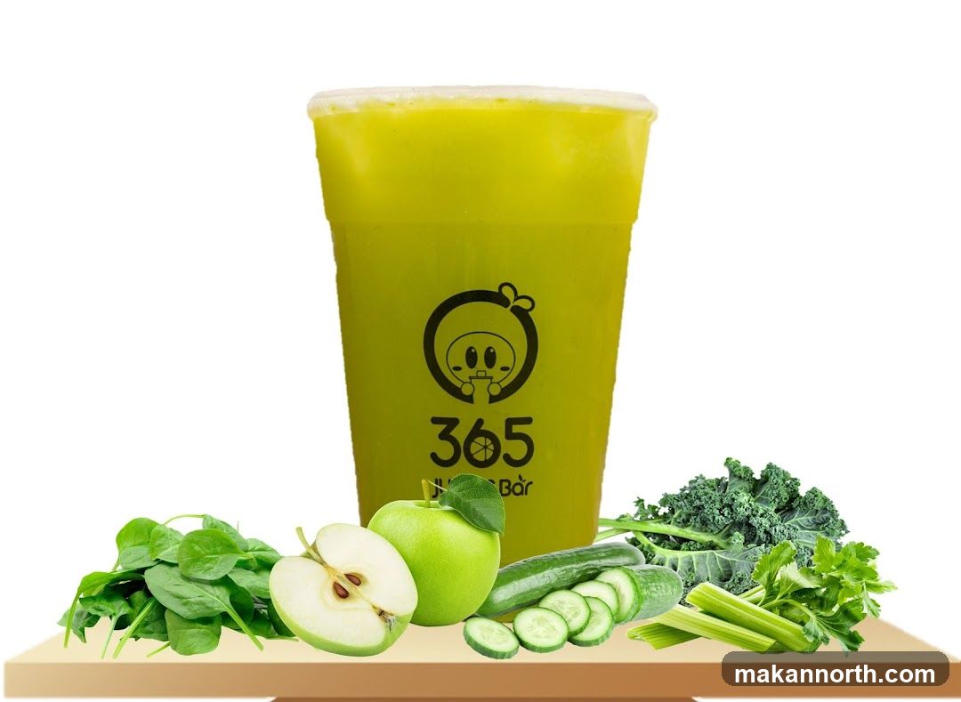 Green Juice with Ingredients
