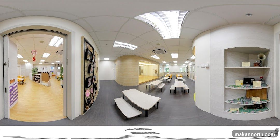 Classroom and common area