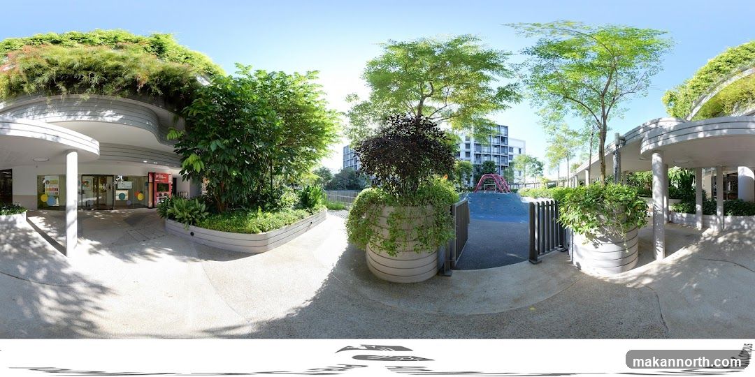 Outdoor Playground and Building Facade