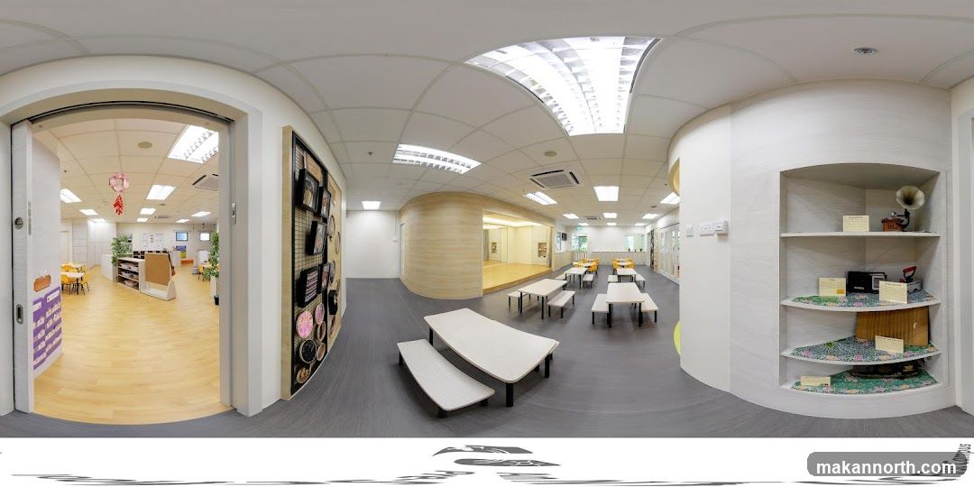 Classroom and common area
