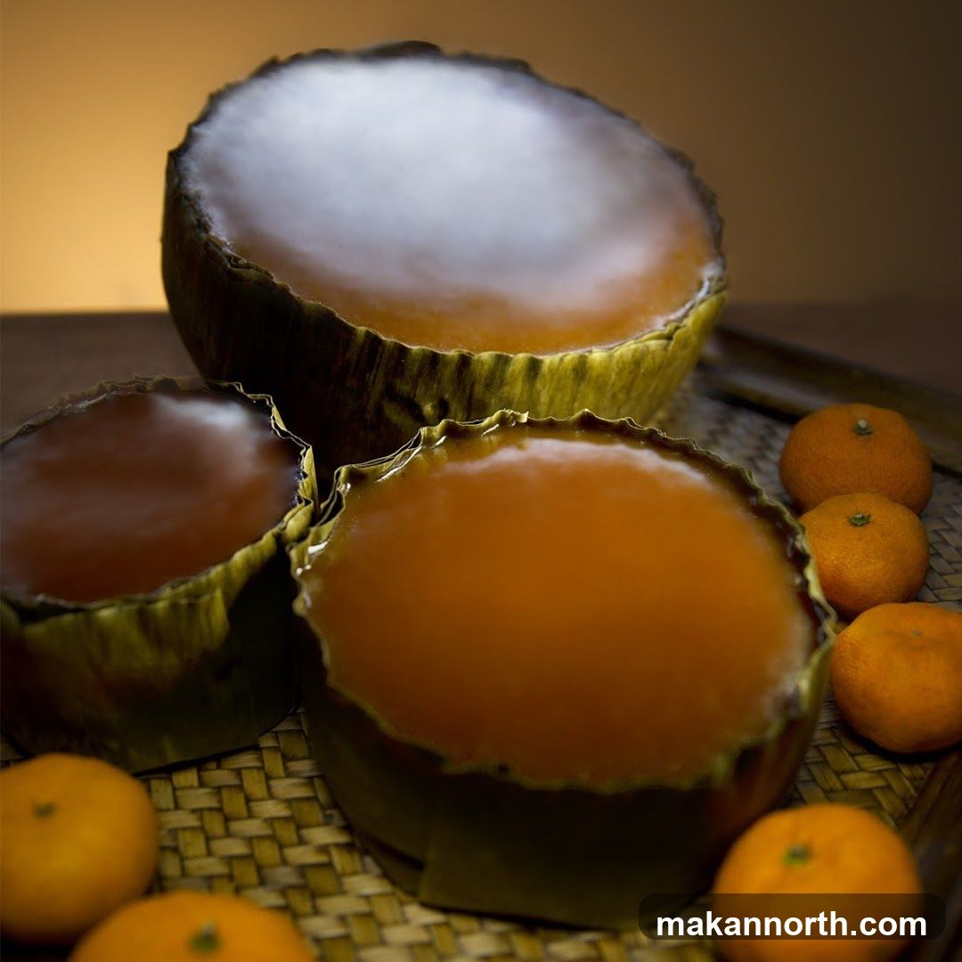 Nian Gao Cakes with Oranges