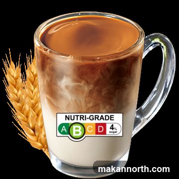 Coffee with Nutri-Grade label