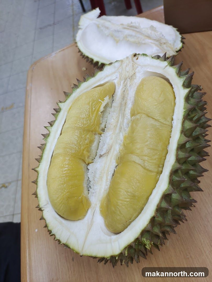 Cut Durian Fruit