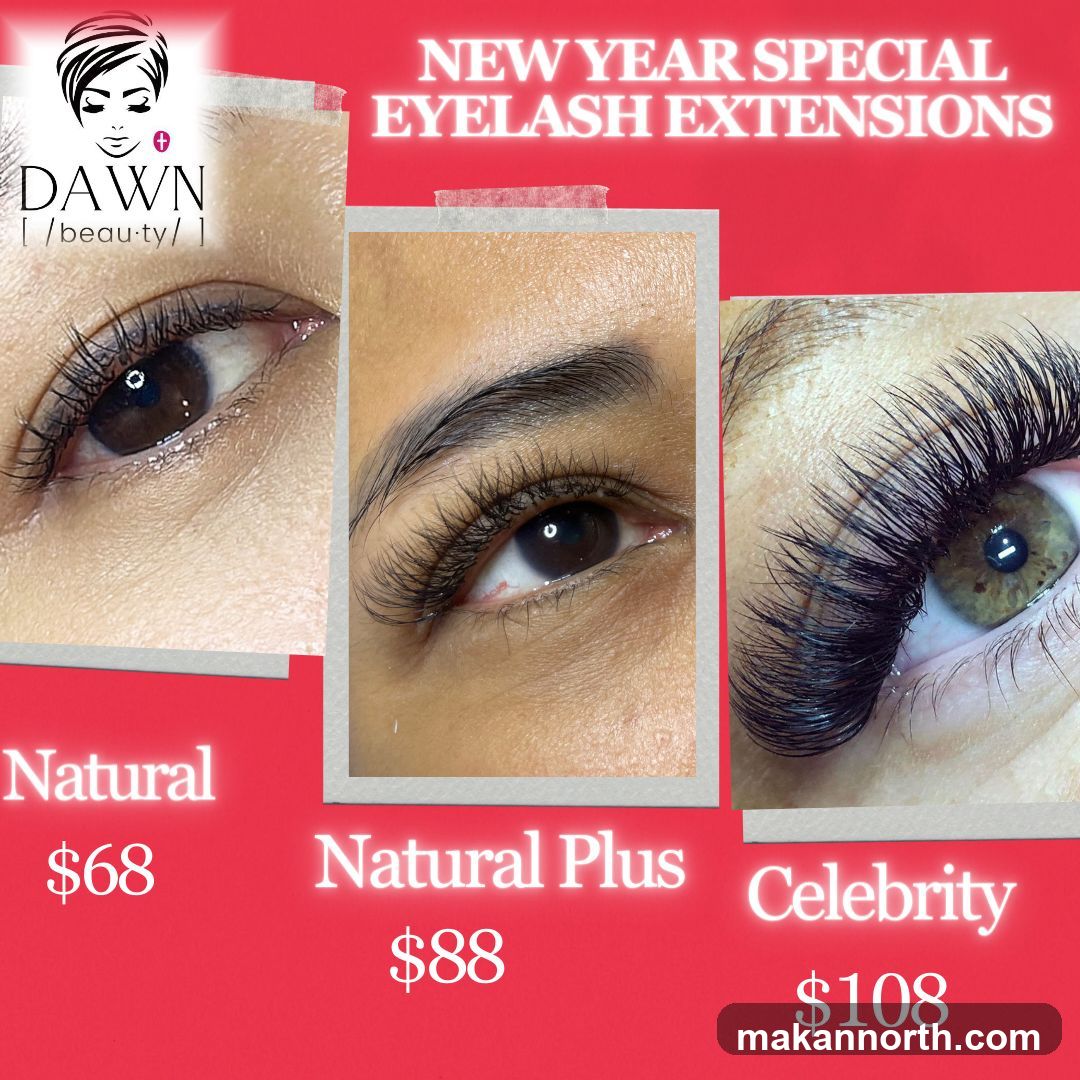 New Year Special Eyelash Extensions