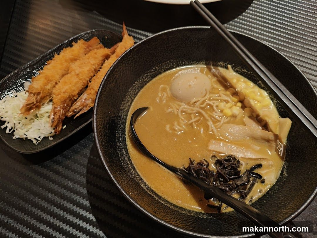 Ramen and Fried Shrimp