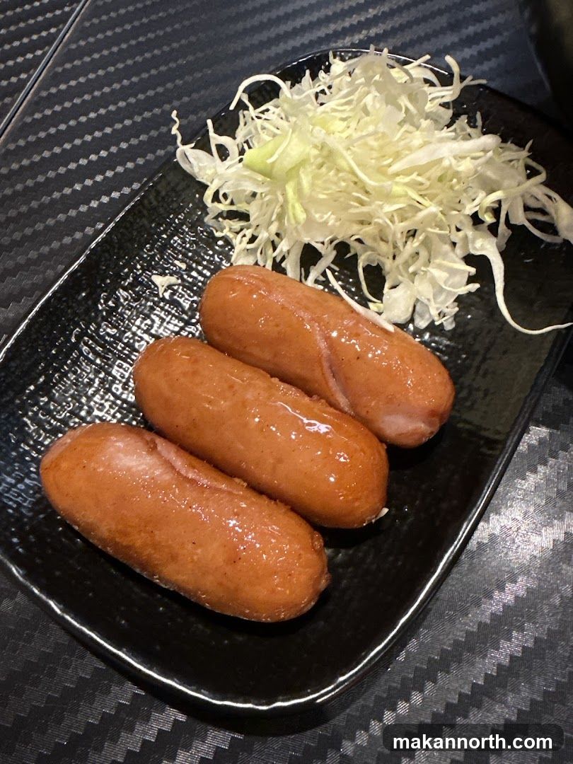 Sausages with Shredded Cabbage