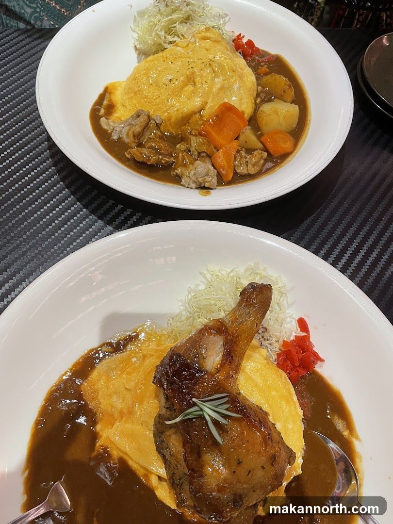Omelet Curry with Chicken
