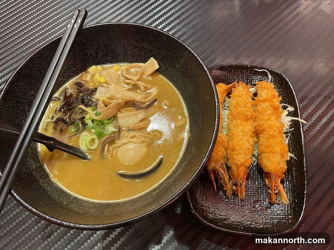 Ramen and Fried Shrimp
