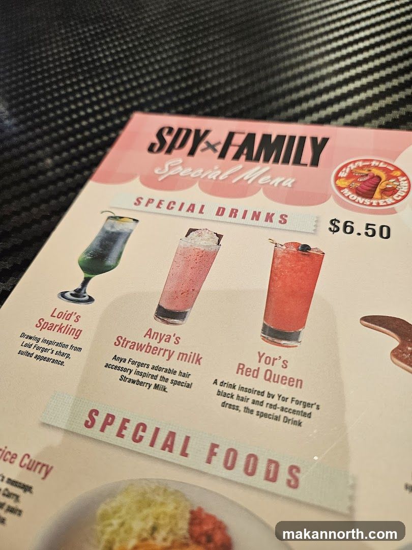 SPY FAMILY Special Menu