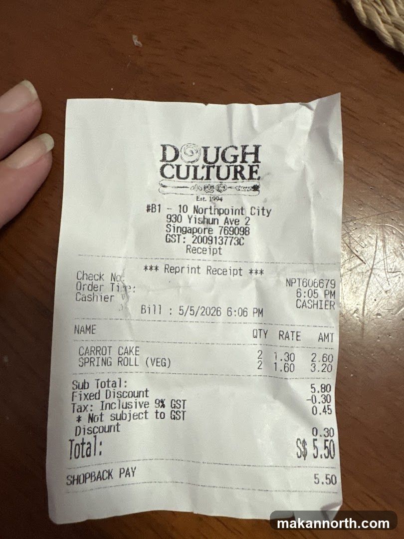 Dough Culture Receipt