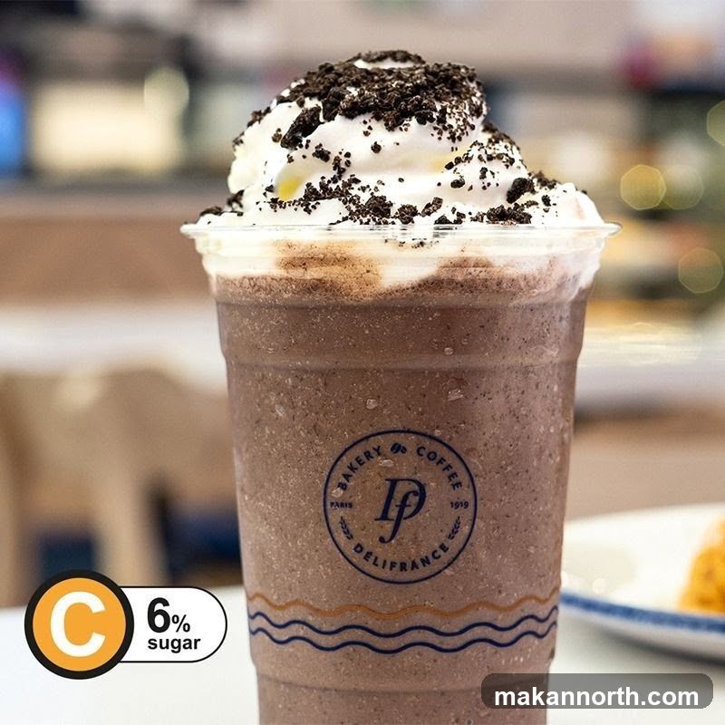 Chocolate Frappe with Whipped Cream and Cookie Crumble
