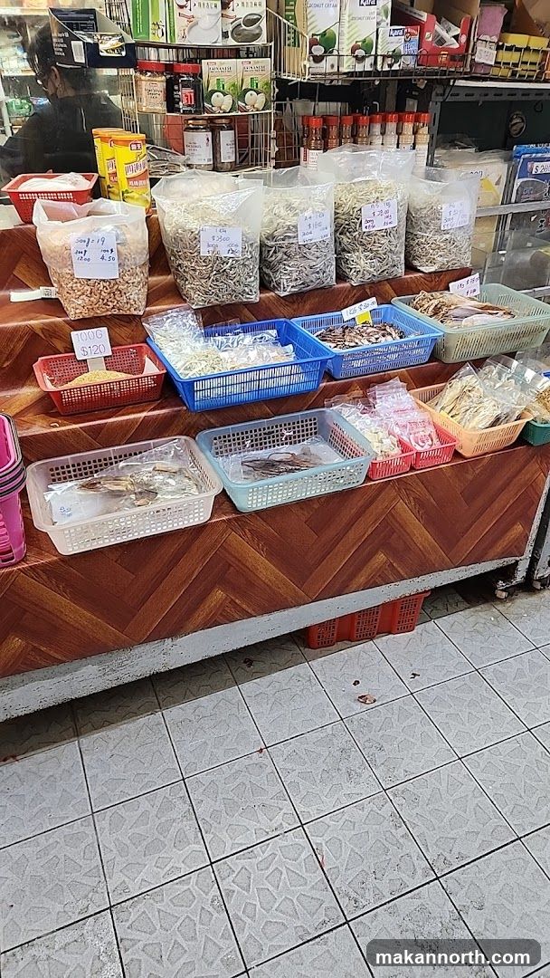 Dried Seafood and Snacks Display