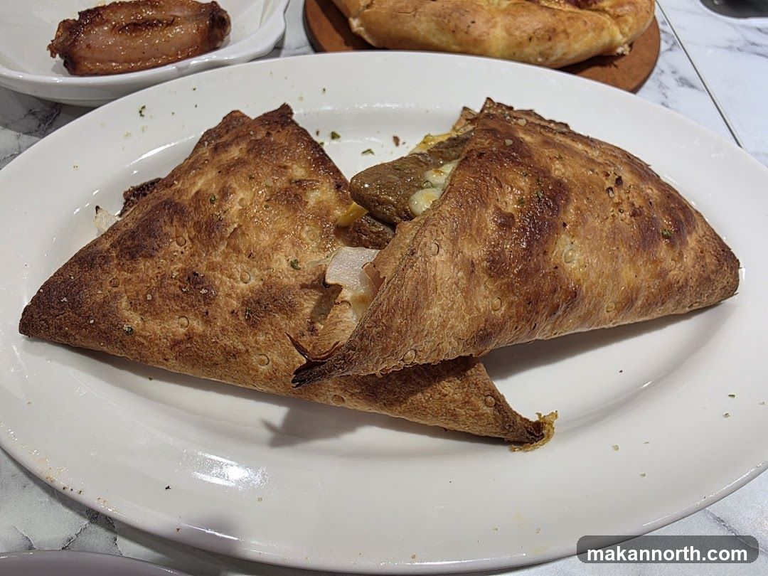Calzone with Meat and Cheese