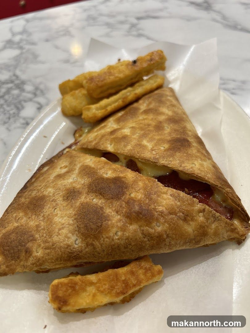 Calzone and Fries