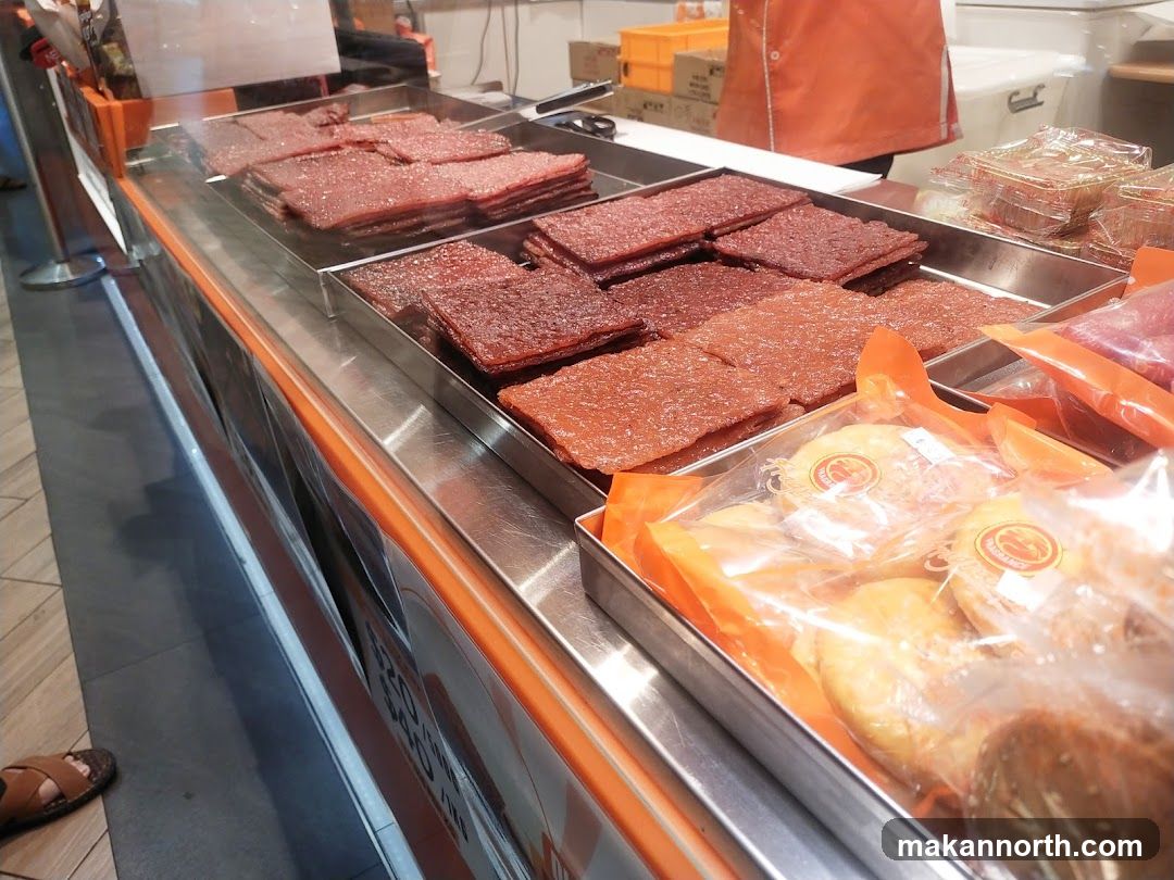 Bak Kwa and Pastries Display