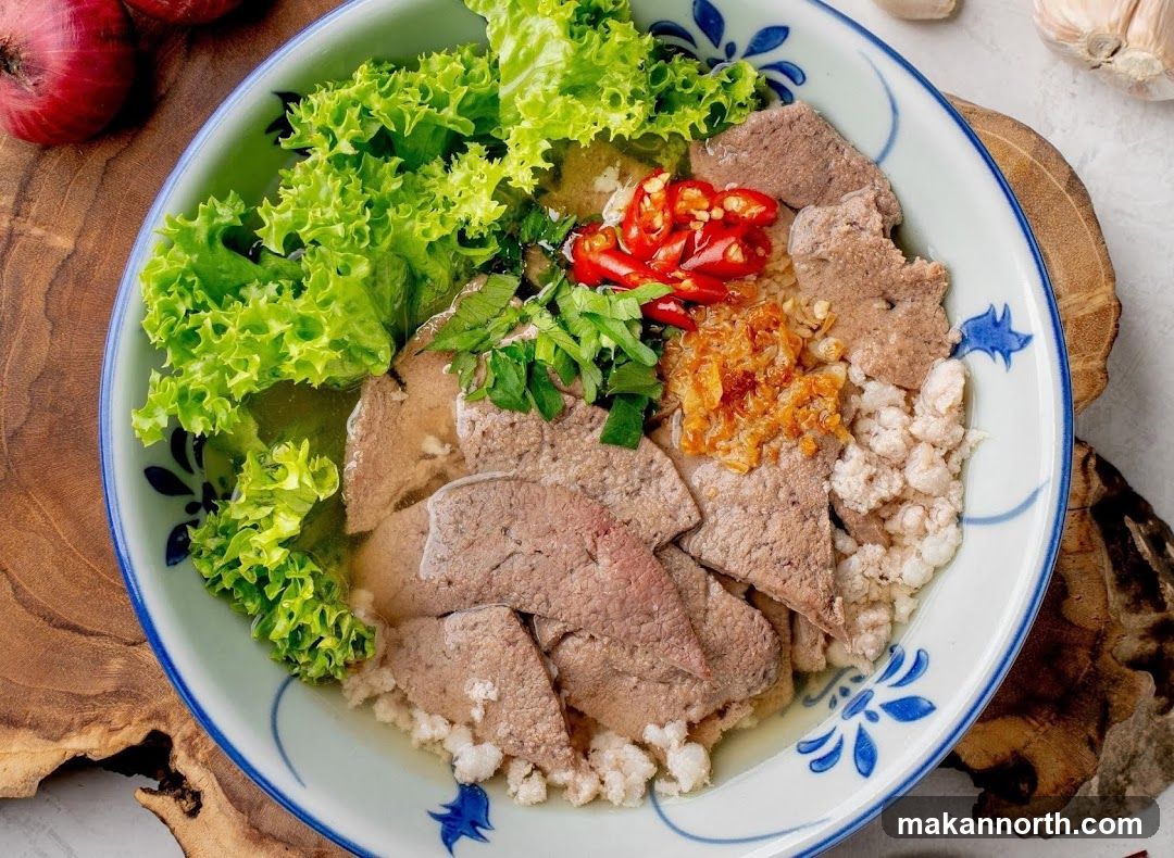 Bowl of Liver and Minced Pork Soup