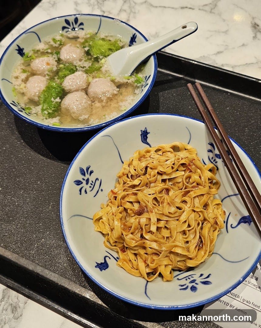 Noodles and Meatball Soup