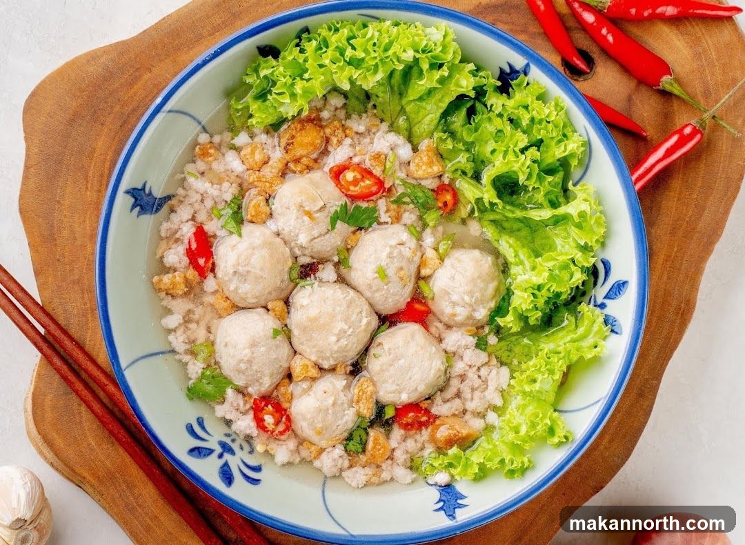 Bowl of Meatball Soup
