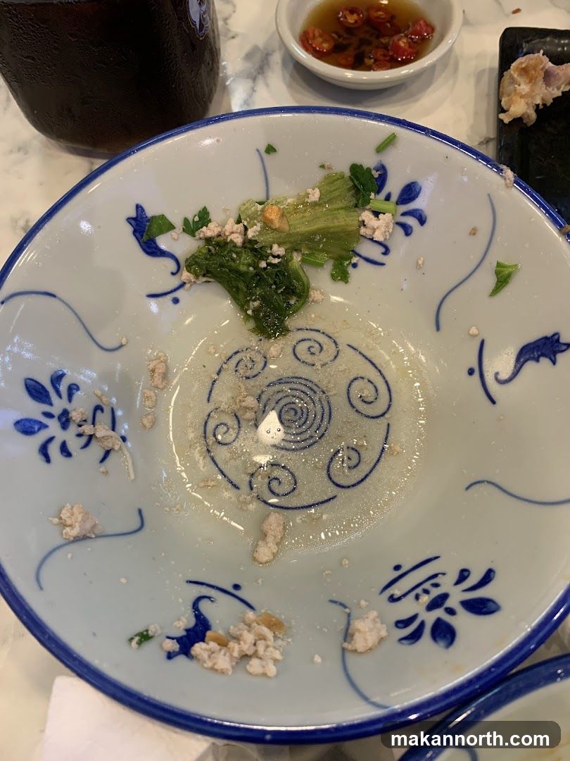 Leftover Food in Bowl