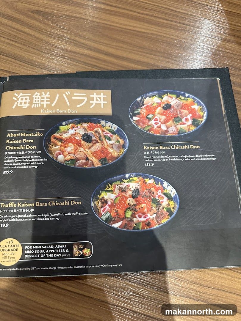 Kaisen Bara Don Menu