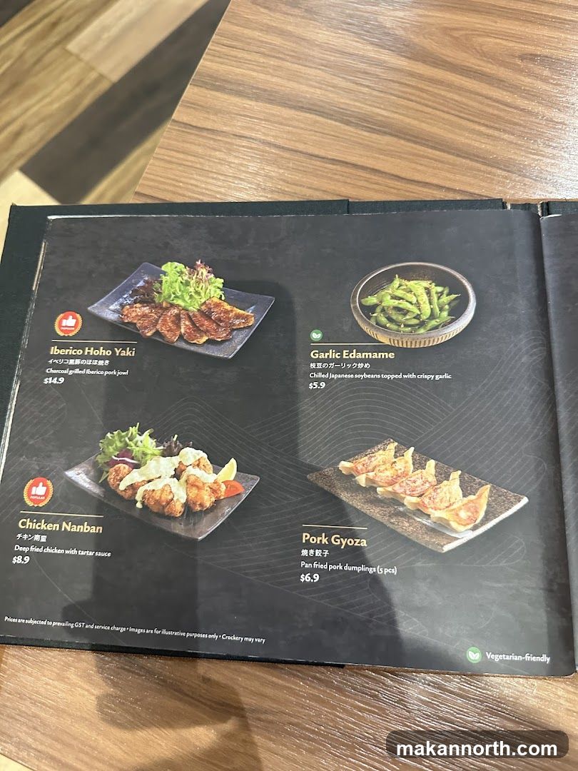 Japanese Food Menu