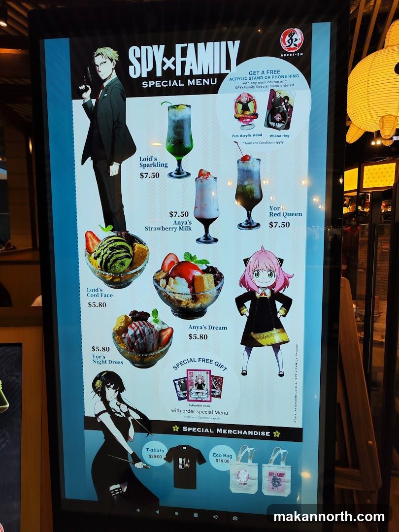 SPY x FAMILY SPECIAL MENU
