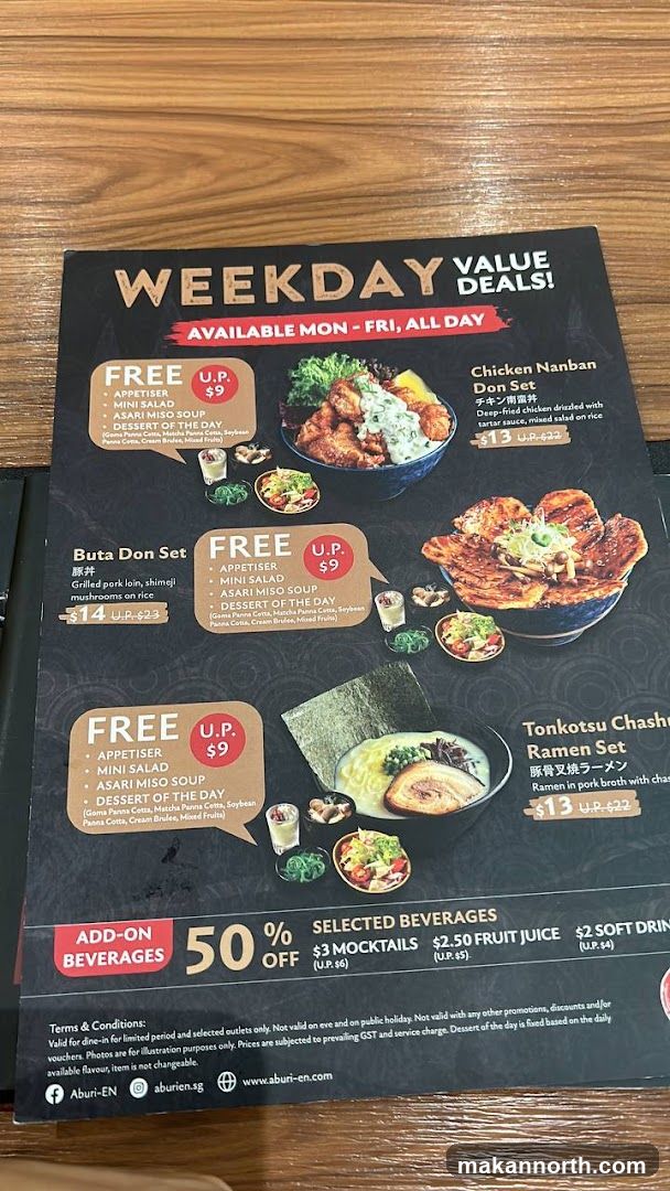 Weekday Value Deals