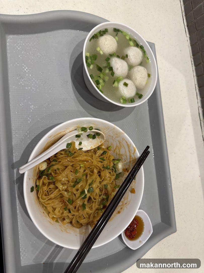 Noodles and Fish Ball Soup