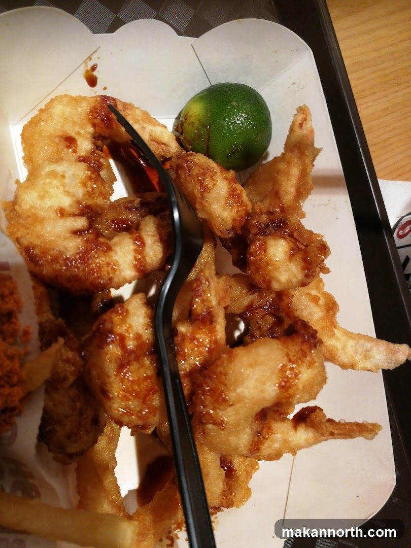Fried Shrimp with Lime