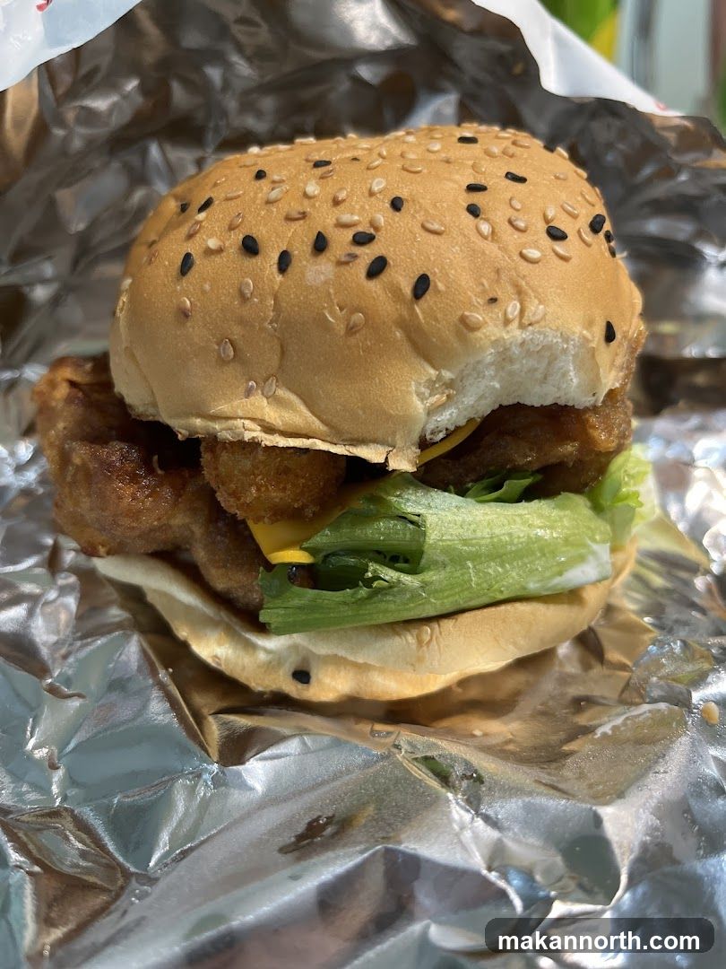 Burger in foil
