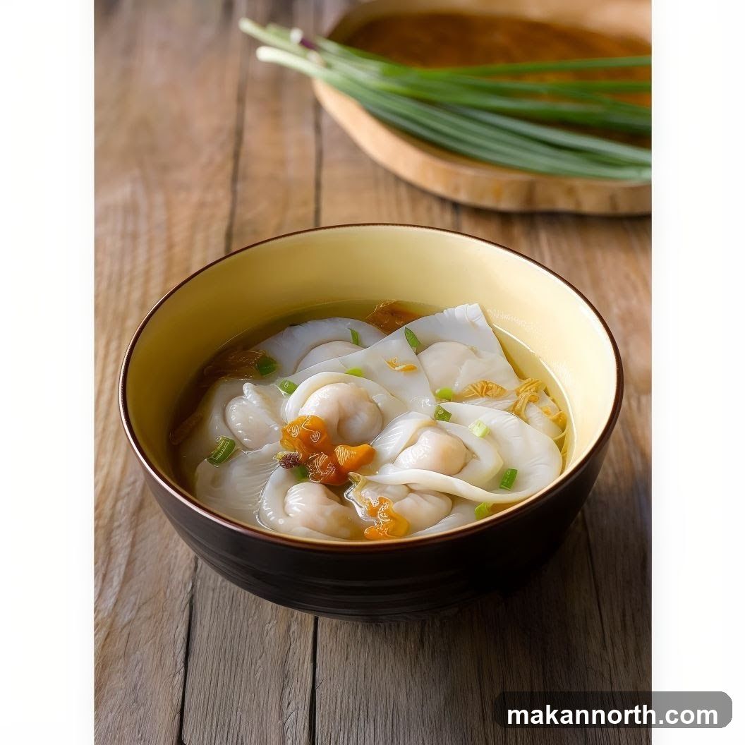 Bowl of Wontons in Broth