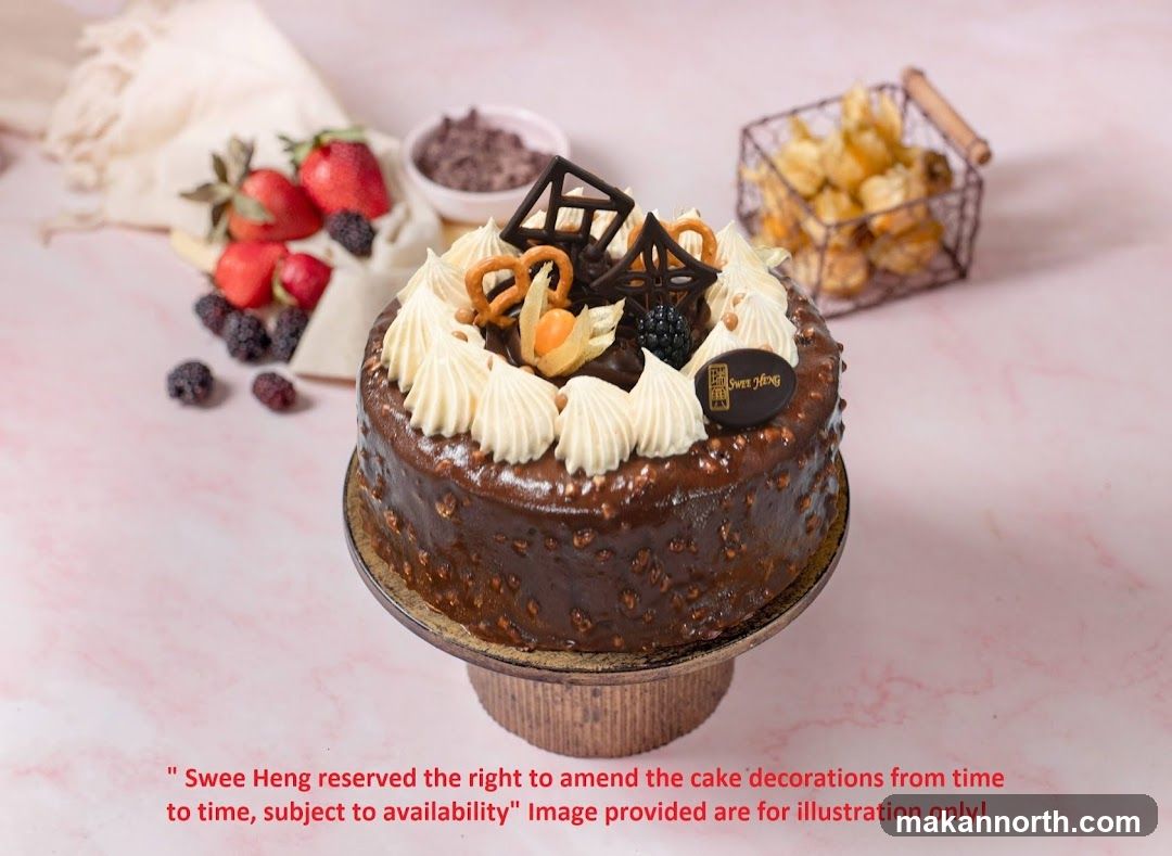 Chocolate Cake with Fruit and Nuts