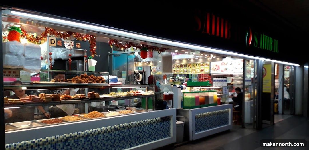 Food Stall with Festive Decorations