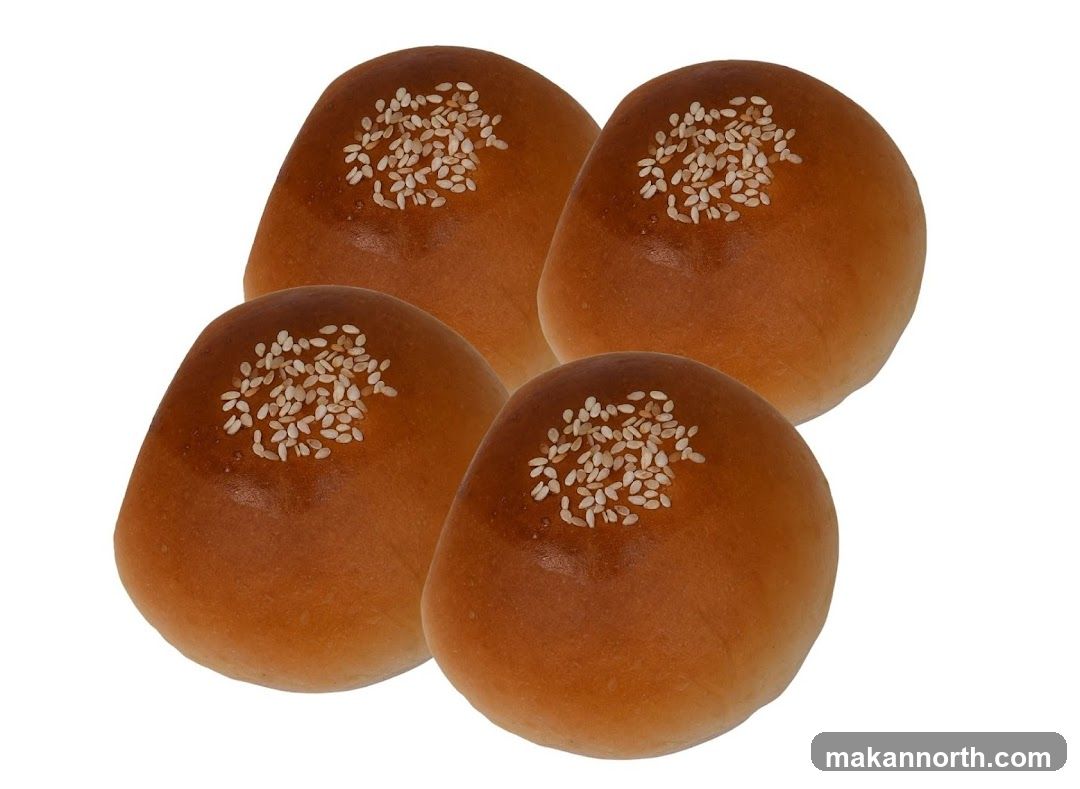 Four Sesame Seed Buns