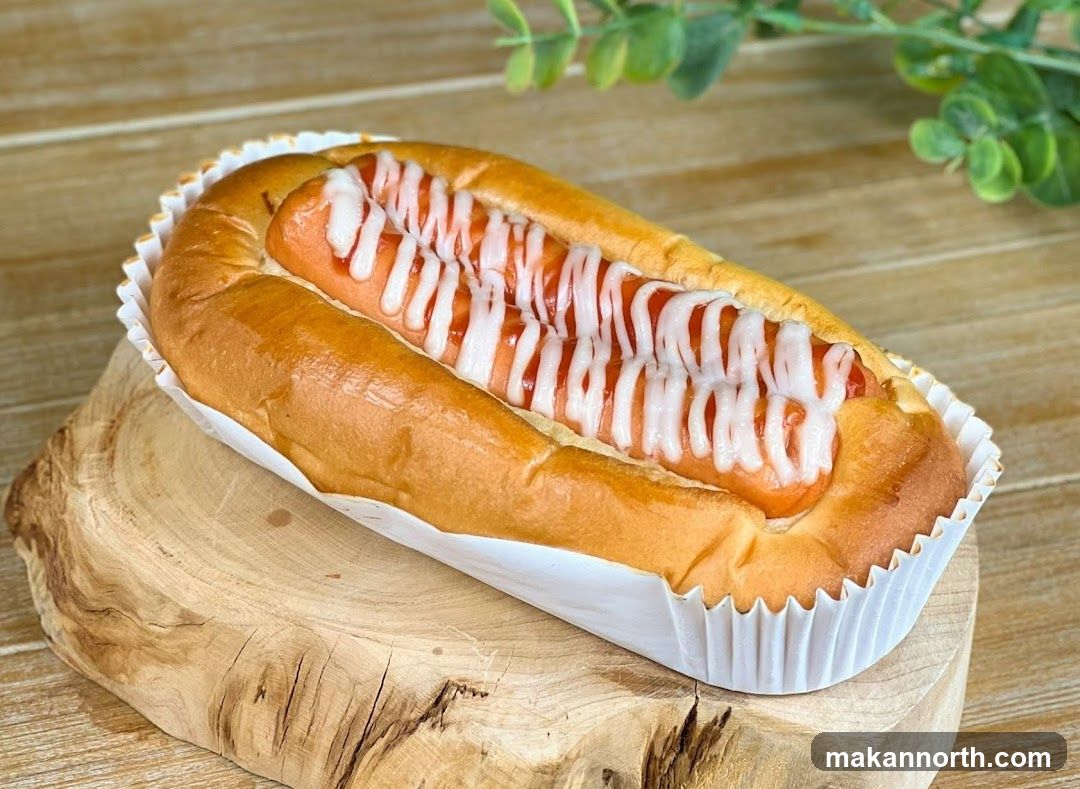 Hot Dog Bun with Toppings