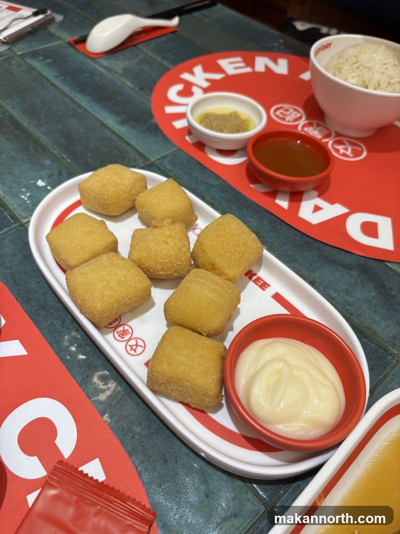 Fried Tofu Bites with Dipping Sauces