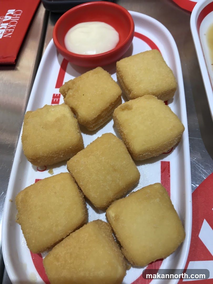 Fried Tofu Bites with Dip