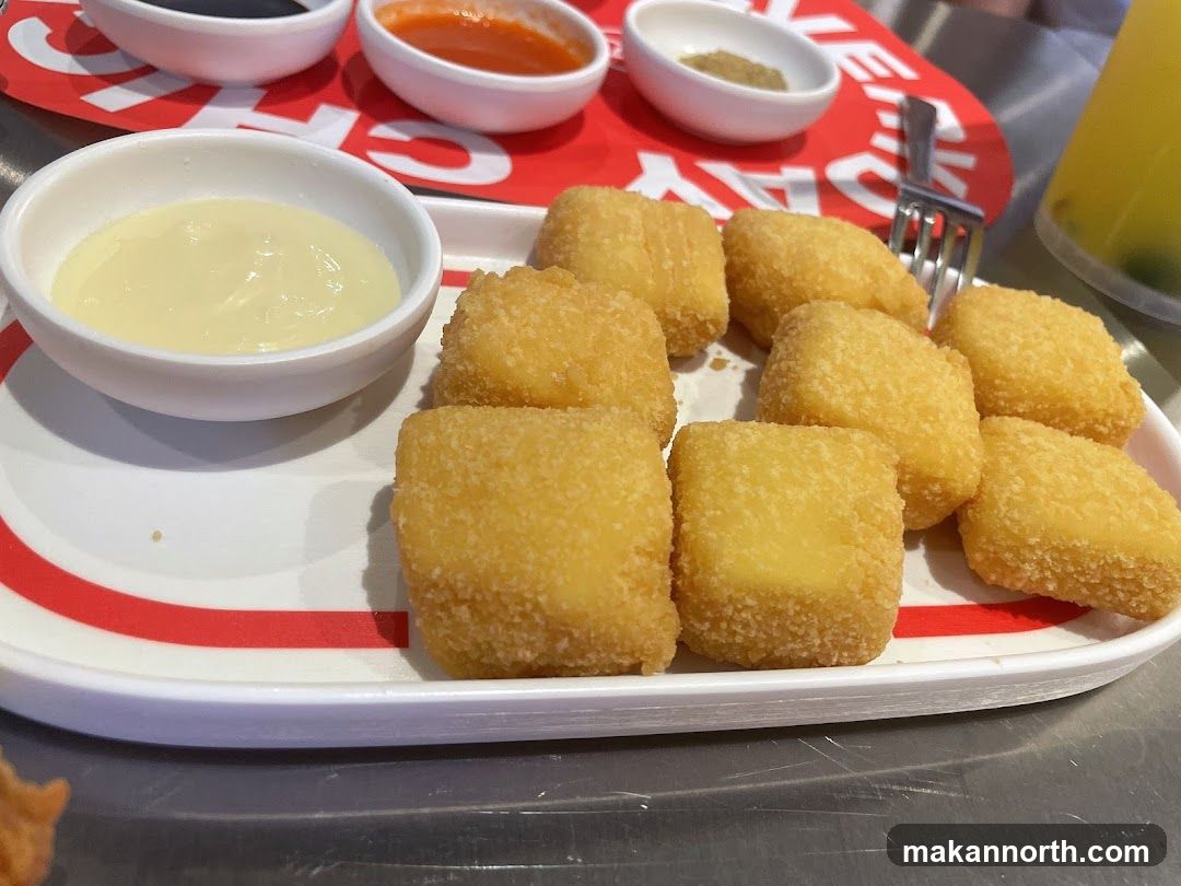 Fried Bites with Dipping Sauces