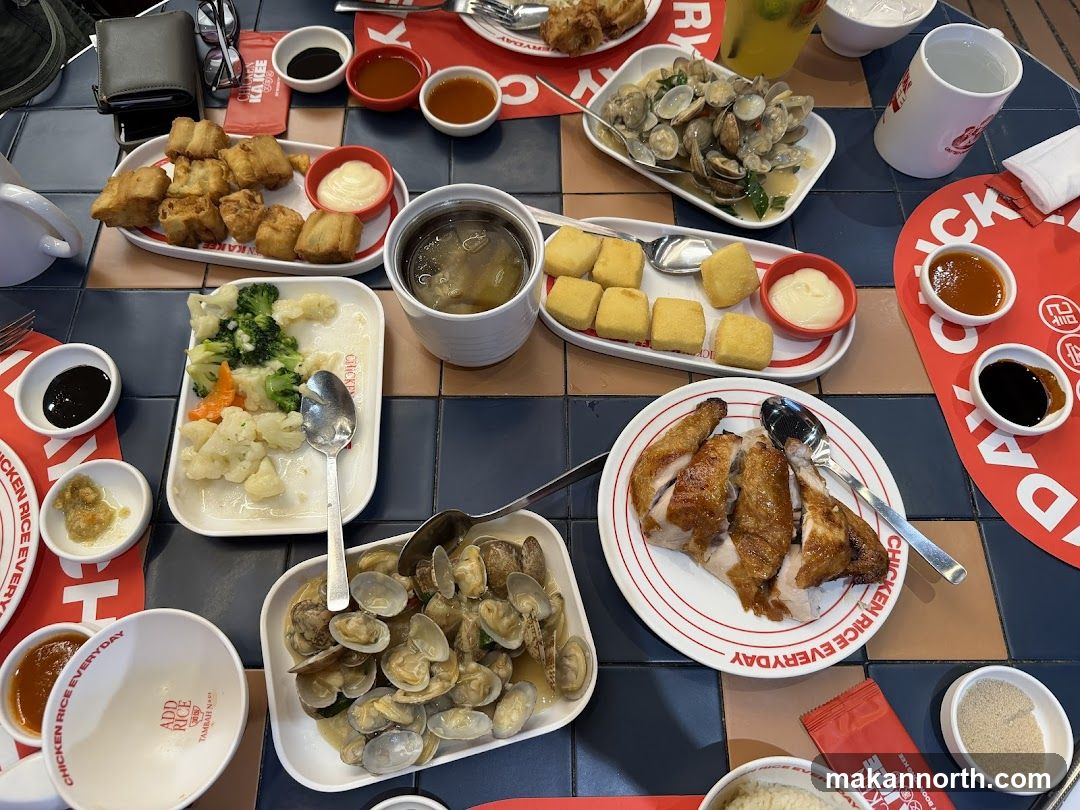 Table with various dishes