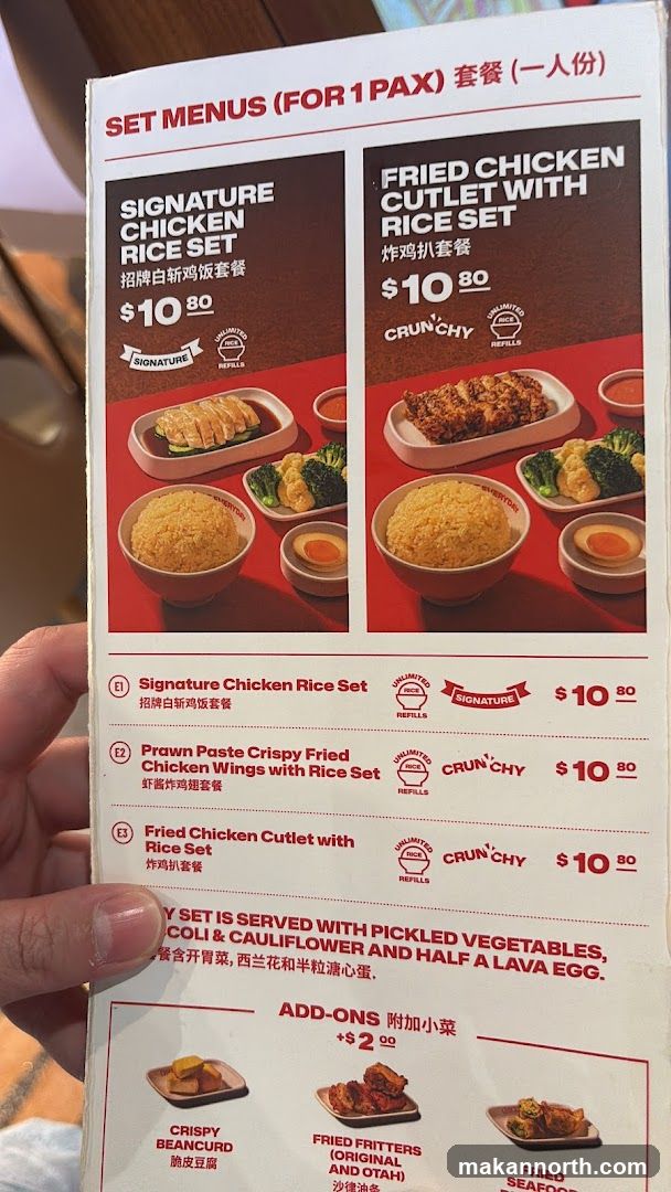 Set Menus (For 1 Pax)