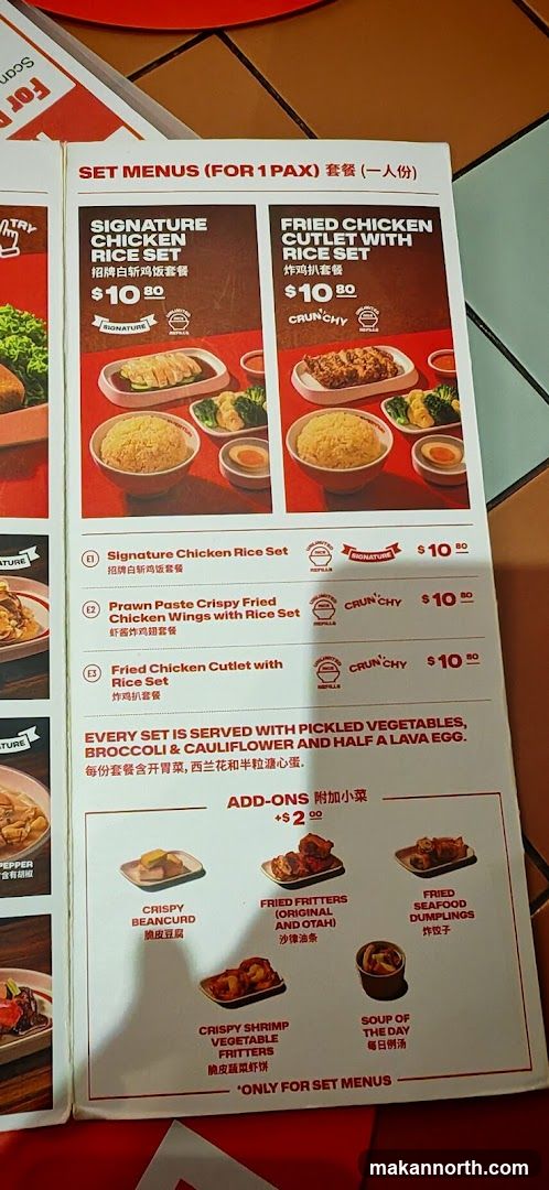 Set Menus (For 1 Pax)