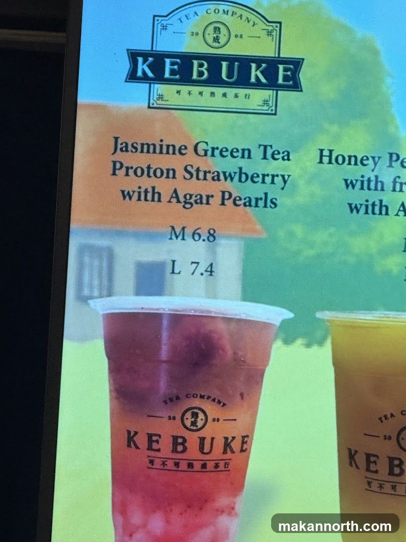 KEBUKE Tea Menu
