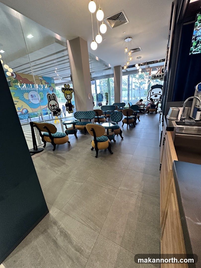 Cafe Interior with Themed Seating