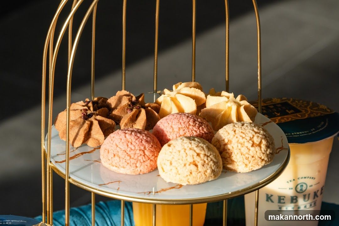Assortment of Pastries and Drink