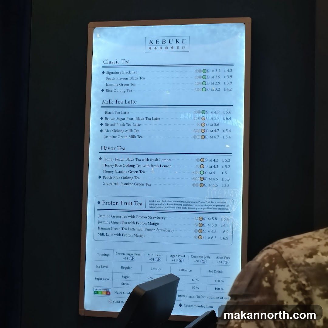 KEBUKE Menu