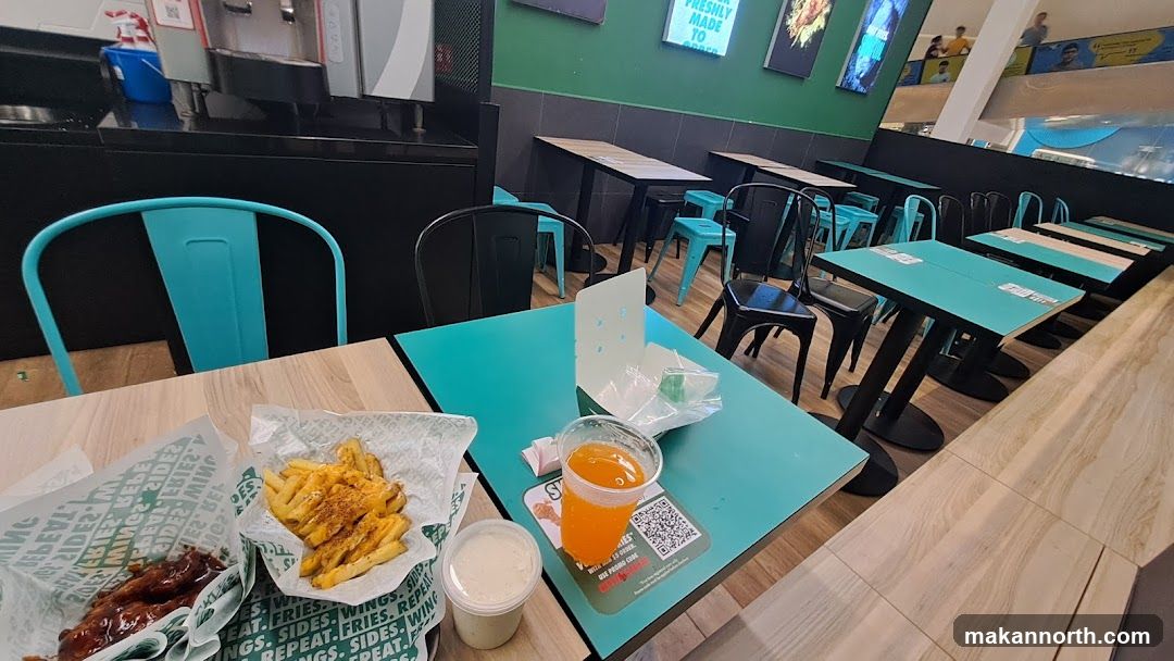 Restaurant Interior with Food