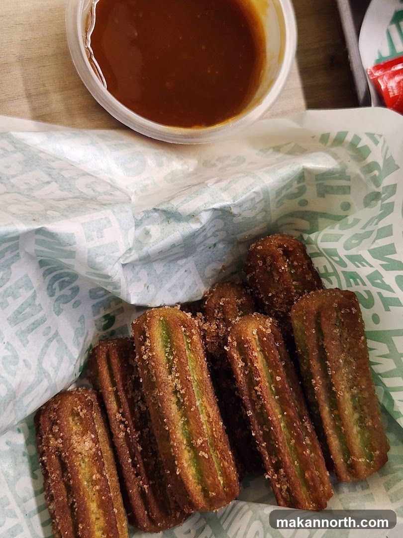 Churros with Caramel Dip